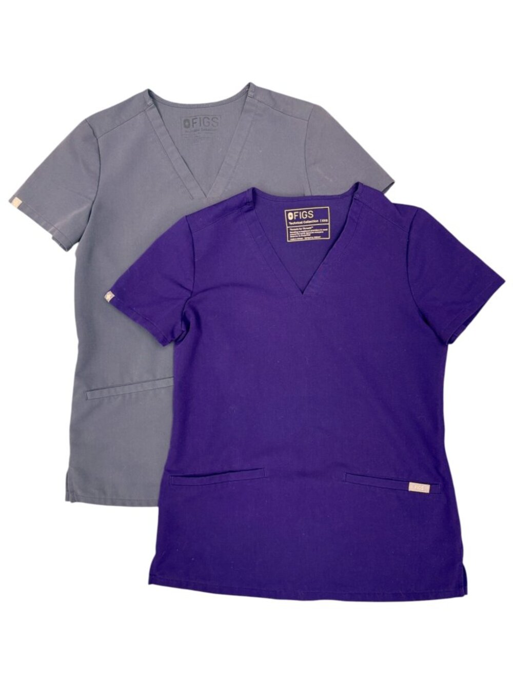 FIGS | Women's | Two Casma 3-Pocket V Neck Scrub Tops | Size XXS